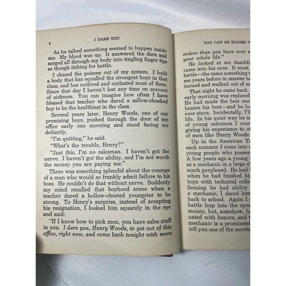 I Dare You! By William H. Danforth 1945 12th Edition Red Hardcover Vintage Book - Picture 11 of 13